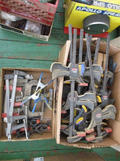 2 BOXES OF MISC CLAMPS