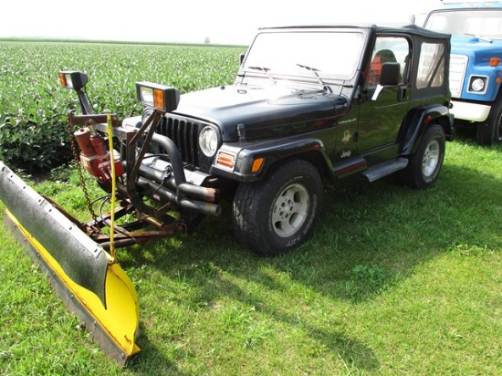 2002 JEEP WRANGLER w/ ANGLE BLADE