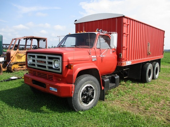 1978 GMC 65 GRAIN TRUCK w/ HOIST