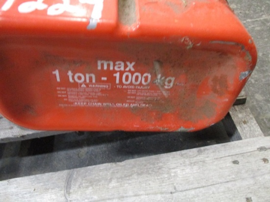 CM VALUSTAR 1000# CHAIN HOIST