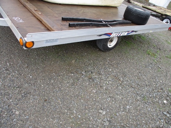 ALUMINUM 2 PLACE SNOWMOBILE TRAILER