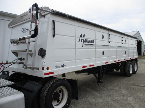 2013 MAURER 30' HOPPER GRAIN TRAILER