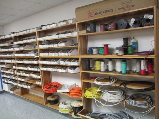 Electrical Wire, Wire Fittings 3 Shelves Included