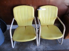 2 METAL OUTDOOR CHAIRS