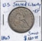 Coin - Currency - Stamps; 1 U. S. Seated Liberty Half Dollar