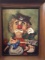 Fine Art - Painting - Vintage; Sad Clown 2