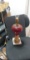 Glassware - Ceramic - Antique; Post Depression Red Glass Lamp