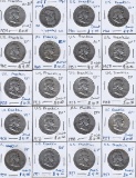 Coin - Currency - Stamps; 10 U. S. Half Dollars Franklins