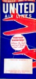 Ephemera - Novelties - Vintage; Two United Airlines Tickets 1935