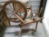 Estate - Interior - Antique; Spinning Wheel Loom