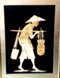 Fine Art - Mixed Media - Mural; Bamboo Laborer In China