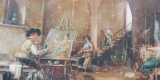 Fine Art - Painting - Antique; Oil Painting By S. Perrath