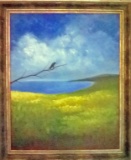 Fine Art - Painting - Vintage; Lone Crow