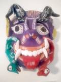 Fine Art - Sculpture - Mask; Clay Caribbean Multicolored Mask