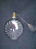 Glassware - Ceramic - Vintage; Black Vintage Perfume Bottle