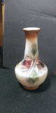Glassware - Estate - Ceramic; Flowered Vase