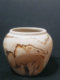 Glassware - Estate - Ceramic; Nemadji Pottery Small Jar