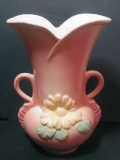 Glassware - Interior - Ceramic; Weller Two Handled/Spout Vase