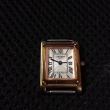 Jewelry - Estate - Ladies; 925 Silver and Gold Cartier Ladies Watch