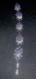 Jewelry - Gems - Watches; Bracelet with Purple and Cream Moonstones and Silver