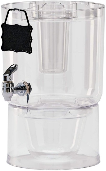 Buddeez 14401C-ONL Party Top New Beverage Dispenser, 1.75 gallon, Clear Ret