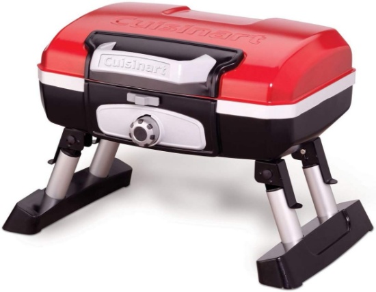 Cuisinart CGG-180T Petit Gourmet Portable Tabletop Gas Grill, Red, Retail $