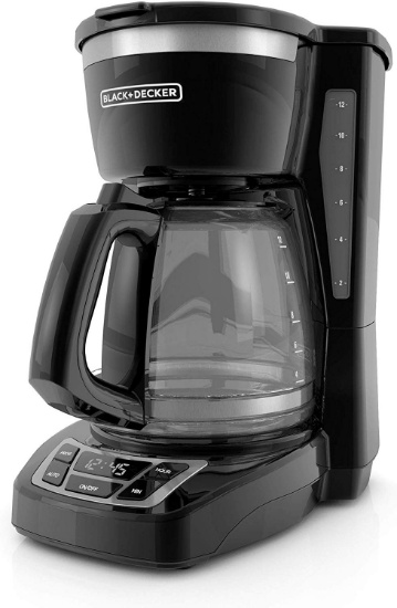 BLACK+DECKER 12-Cup Programmable Coffeemaker, Black, CM1160B Retail $19.81