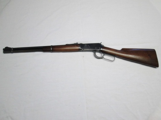 Winchester .32 WS M94 lever action repeating rifle, metal butt plate 120732