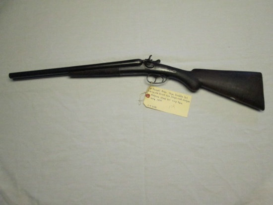 Russel Arms 12 ga dble brl side by side break open, stage coach, Belgium st