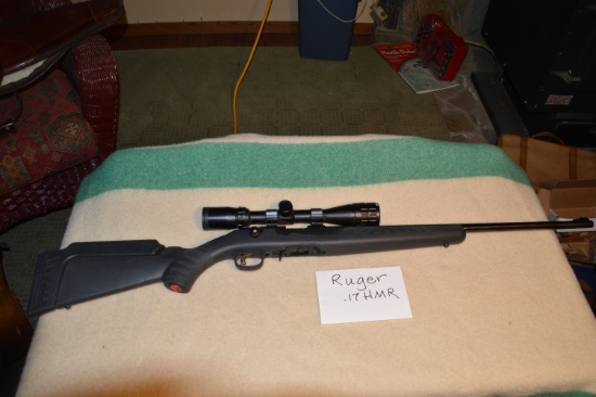 Ruger American .17 HMR bolt action w/Bushnell 3-9 scope 833-90119