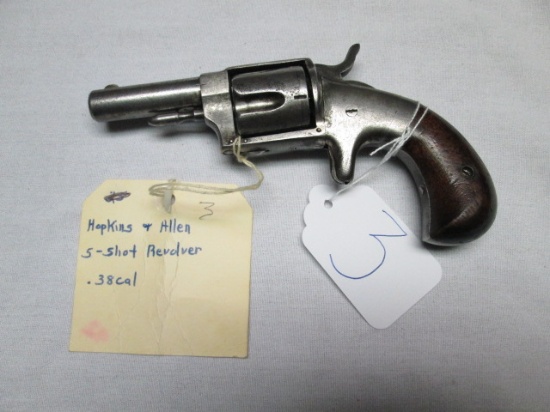 Hopkins & Allen .38 Avencer 5 shot revolver  NA