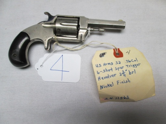US Arms .32 6 shot spur trigger nickel finish NA