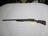 Westernfield 12 ga M50 slide action repeating rifle, buckhorn & hooded sigh