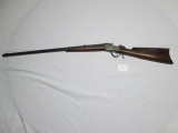 Winchester 25 WCF falling block , oct barrel, flip up peep sights, shiny bo
