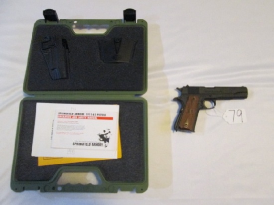 Springfield 1911 45 auto w/holster 107635
