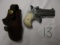 Derringer dble barrel 38 special pistol-Germany w/holster SN 56281