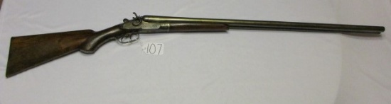 T Barker 12 ga dbl brl SN 7658