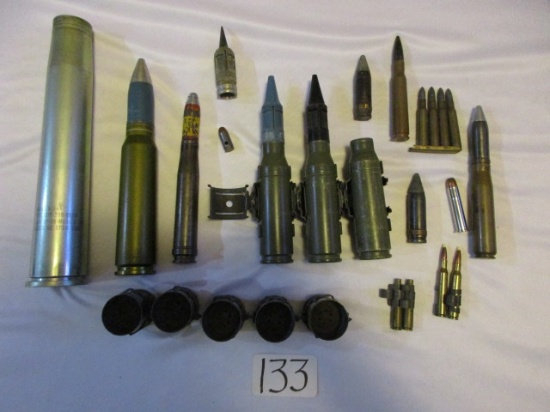 assorted calibers military ammo, misc