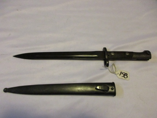 Belgium m1924/49 Long Export w/matching #s 02023 on bayonet sword& sheath