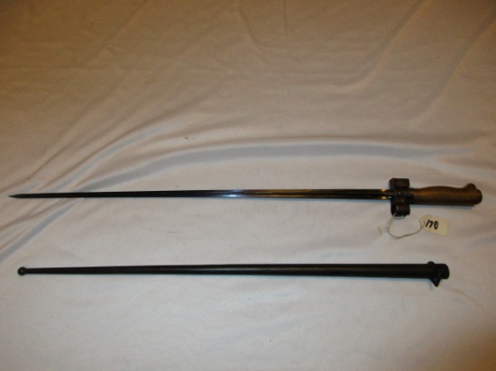 French Lebel m 1886/93/16 bayonet w/sheath