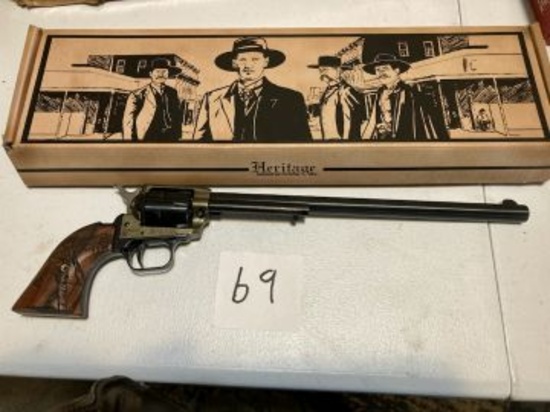 Heritage Rough Rider Wild West Wyatt Earp single shot 12â€ brl 6 rnd cyl N