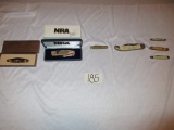 7 jack knives- NRA 2nd Amendment, Olde Stag Boke Tree & 5 others