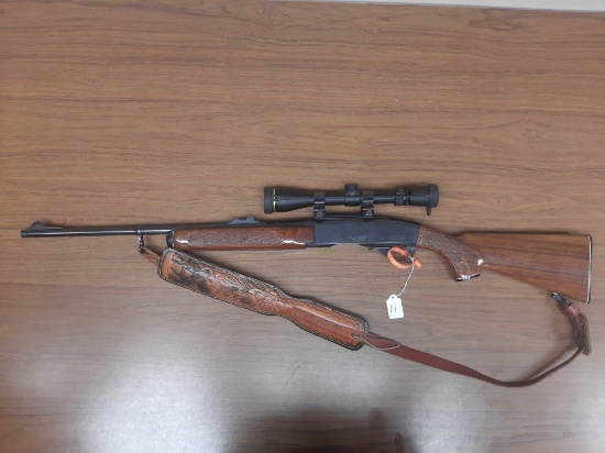 Remington Woodsmaster model 742 30-06 SPRG w/weaver scope & leather embosse