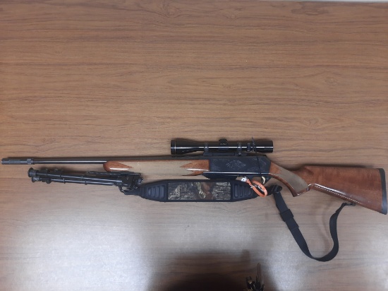 Browning BAR 7mm rifle w/black sling, bi-pod & leupold scope SN 107NT15454