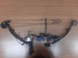 PSE Fire-flight 33 compound bow w/light to pins & light affixed to front of