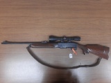 Remington Model 4 .270 w/3-9 Redfield scope, leather sling & magazine SN A4