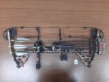 Bowtech Assassin camouflage compound bow w/quiver & 3 Stalker Extreme arrow