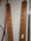 3)metal coat hooks, 2)wood coat hook racks