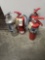 4 fire extinguishers