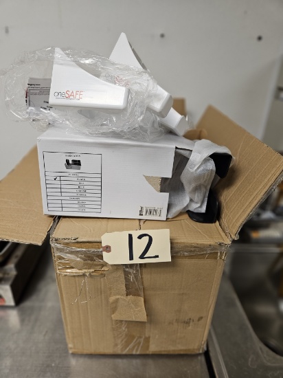 12)Bar caddy containers-all NIB, single disposable glove holders
